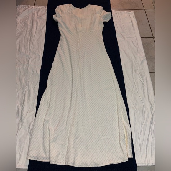 All that Jazz Black and White Pleated Maxi Gown - Picture 6 of 8